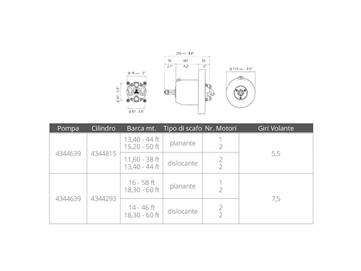 POMPA UP39F MONTAGGIO FRONTALE