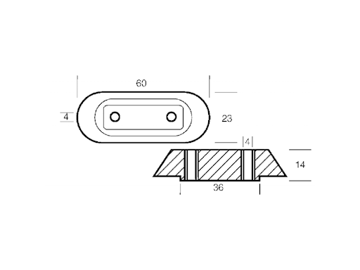 PIASTRA PER MOTORI HONDA 2/15 HP