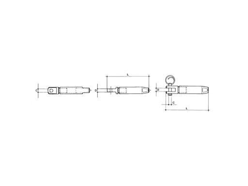 TERMINALE FORCELLA INOX 316