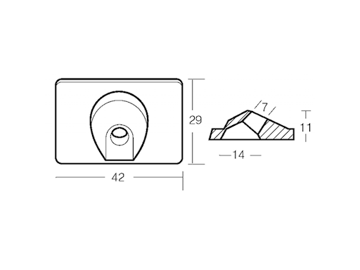 PIASTRINA PER MOTORI MERCURY/MARINER 6/9,9 HP