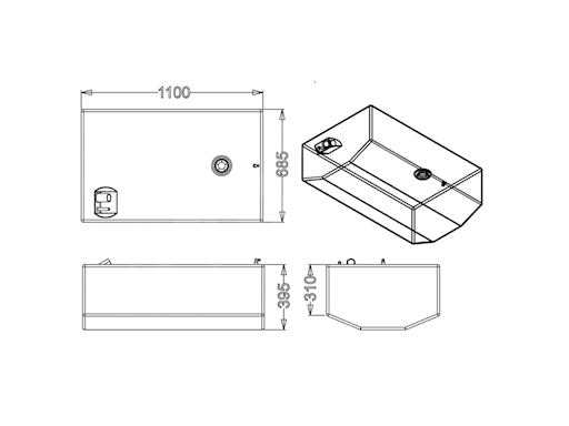 SERBATOIO CARBURANTE LT.270