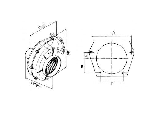 ASPIRATORE PORTATA 550 MC/ORA