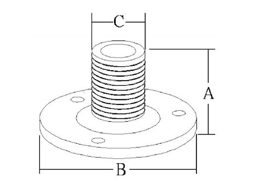 BASE ANTENNA ANTENNA INOX TONDA