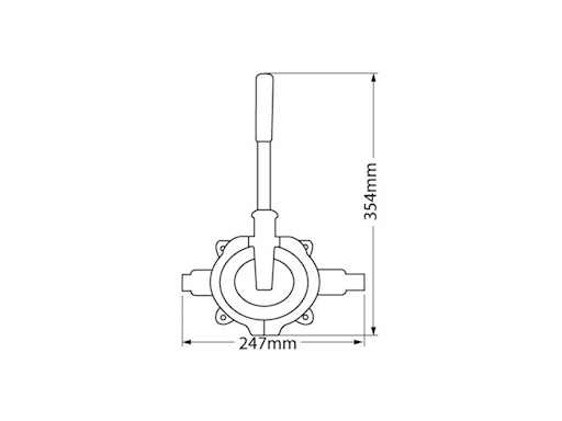 POMPA A MANO GUSHER URCHIN MANIGLIA RIMOVIBILE