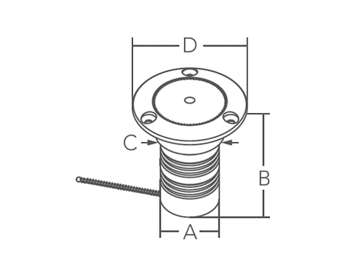 TAPPI DI IMBARCO INOX 38 MM