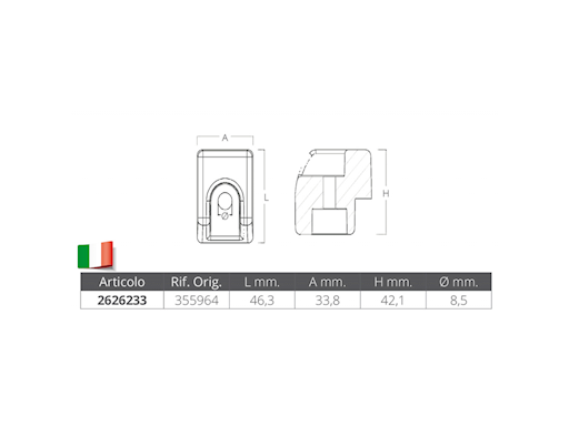 CUBO PER MOTORI EVINRUDE G2 SERIE 200-300