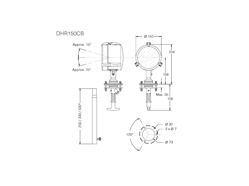 PROIETTORE DHR A LED